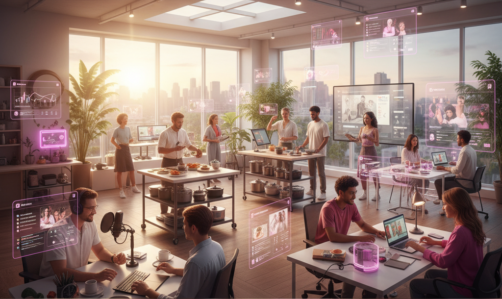 Creators collaborating